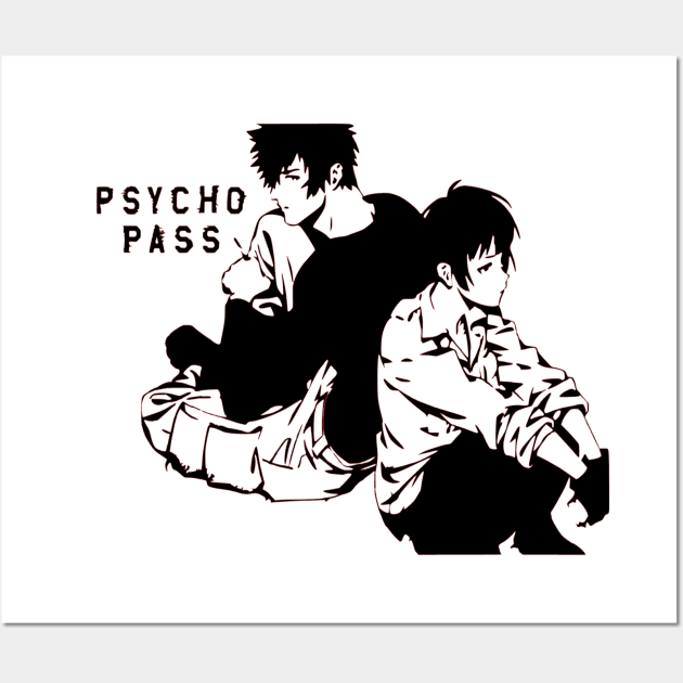 Psycho-Pass Kogami and Tsunemori Wall Art by OtakuPapercraft